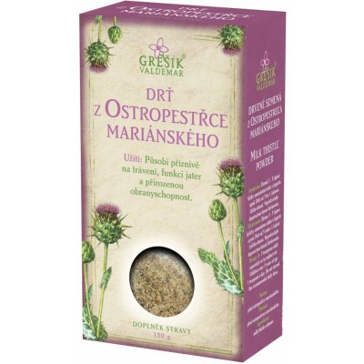 Valdemar Grešík Ostropestřec mariánský drť 150 g – Hledejceny.cz