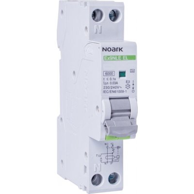 Noark Ex9NLE EL 1PN B16 30mA 6kA 111148 – Sleviste.cz