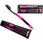 Xpel Oral Care Cleansing Charcoal Zubní pasta 100 ml + zubní kartáček dárková sada – Zboží Dáma