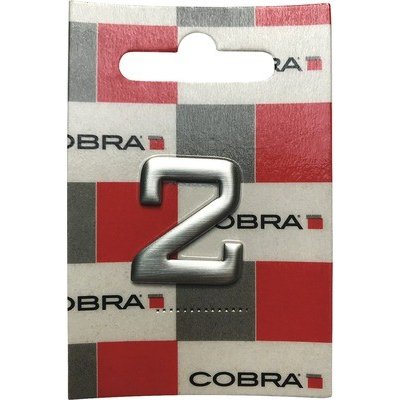 Domovní číslo "2" nerezová ocel, nalepovací, 2,5 cm – Sleviste.cz