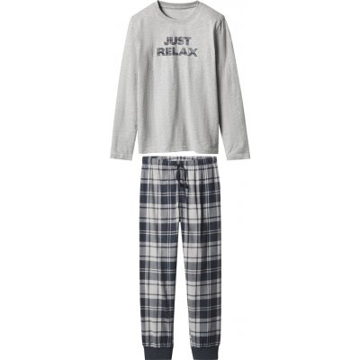 Esmara flanelové pyžamo sv.šedé – Zboží Dáma