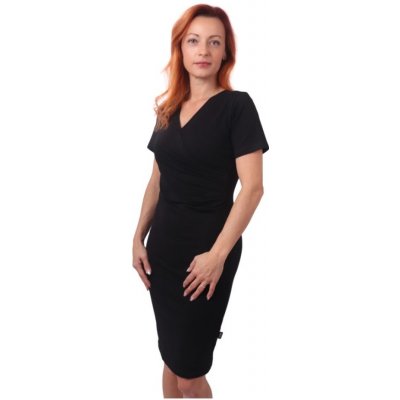 Jožánek dámské šaty i na kojení Amálie krátký rukáv černé – Zboží Dáma Jožánek dámské šaty i na kojení Amálie krátký rukáv černé – Zboží Dáma