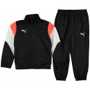 Puma Poly Tracksuit Junior Boys Black White