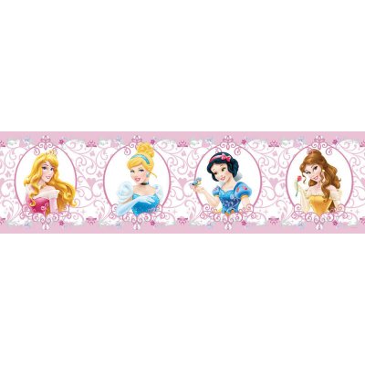 AG Design WBD-8095 samolepící bordura Disney Princezny, rozměry 5m x 0,10m – Zbozi.Blesk.cz