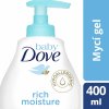 Dětské sprchové gely Dove Baby Rich Moisture mycí gel na celé tělo i vlásky 400 ml
