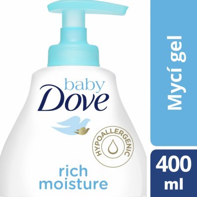 Dove Baby Rich Moisture mycí gel na celé tělo i vlásky 400 ml – Zbozi.Blesk.cz