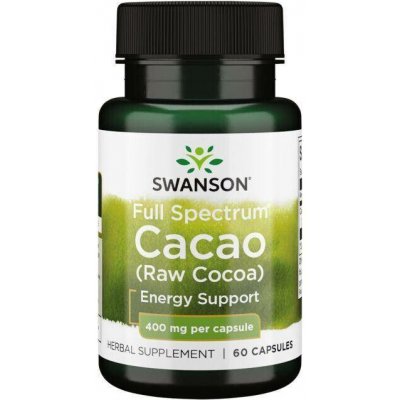 Swanson Cacao Syrové Kakao 400 mg 60 kapslí – Hledejceny.cz