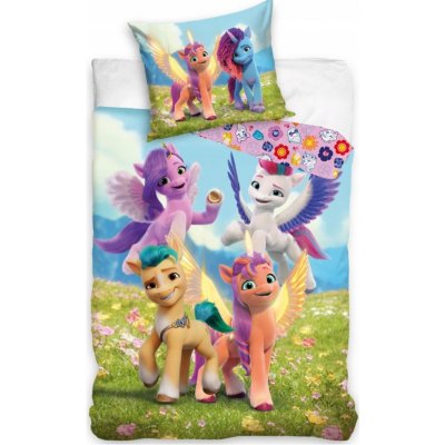 Textylia bavlna licenční povlečení Disney My Little Pony modré 140x200 70x90