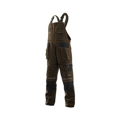 Pánské kalhoty s náprsenkou CXS ORION KRYŠTOF hnědo-černé 1030-003-610-00
