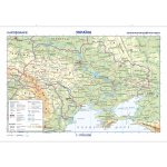 Kartografie PRAHA, a. s. Ukrajina – oboustranná nástěnná obecně zeměpisná mapa – Sleviste.cz