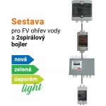 SolarEco DZD1x AC 3kW PUIT sestava pro fotovoltaický ohřev vody NZÚ light pro 2spirálový bojler MPPT regulátor