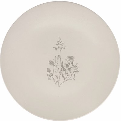 Clay Keramický mělký talíř Cream Charm 26,5cm, smetanová/taupe – Zboží Mobilmania