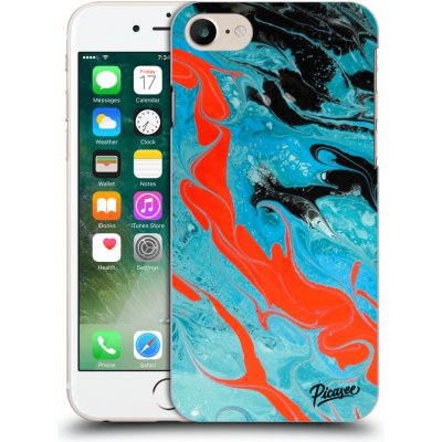 Pouzdro Picasee silikonové Apple iPhone 7 - Blue Magma čiré – Zboží Mobilmania