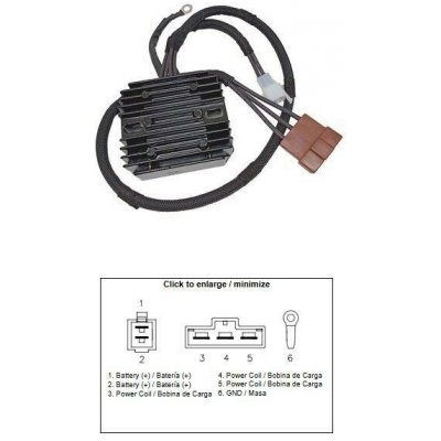 DZE regulátor napětí KTM 125/200/250/390 DUKE 21-; HUSQVARNA 125/200/250/401 SVARTPILEN 20- (28111034000) – Hledejceny.cz