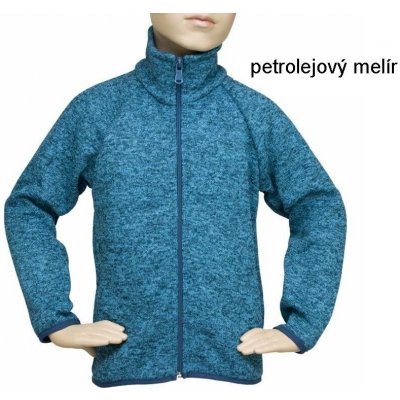 Fantom Dětský celopropínací sportovní svetr petrolejový melír – Sleviste.cz