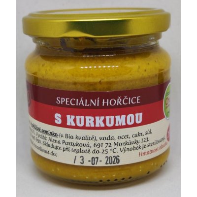 Partyková Hořčice s kurkumou 200 g – Zboží Dáma