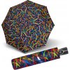 Deštník Doppler Magic Fiber Expression dámský plně automatický deštník modrý
