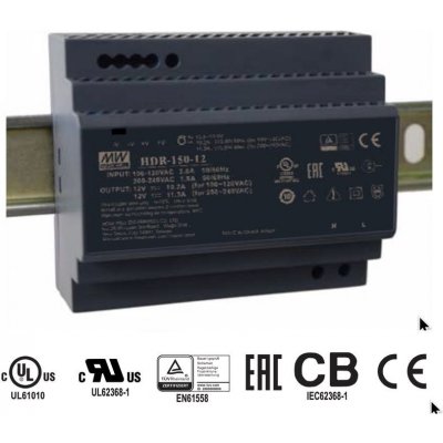 Mean Well HDR-150-12 – Hledejceny.cz