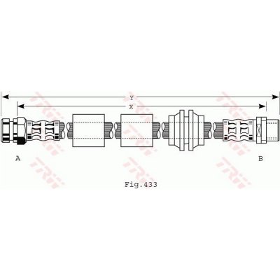 Brzdová hadice TRW PHB440 TR PHB440