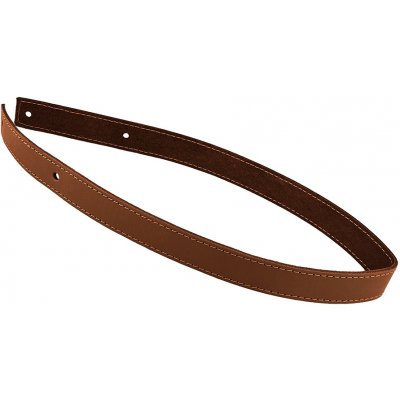 Pro Háčkování Kožený popruh prošívaný 58 cm šířka 2,5 cm hnědý – Hledejceny.cz