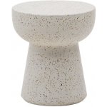 Kave Home Pada 40 cm Bílý terrazzo zahradní stolek – Hledejceny.cz