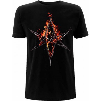 Bring Me The Horizon tričko Flaming Hex Black – Sleviste.cz