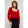 Dámský svetr a pulovr Answear Lab Svetr dámský lehký a1289 fh červená