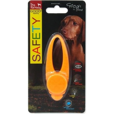 Plaček Pet Products s.r.o. Dog Fantasy LED silikon oranž 8cm – Zboží Mobilmania