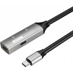 PremiumCord ku3rep10al USB 3.2 repeater a prodlužovací Male-Female, 5Gbps, 10m, stříbrný – Zboží Mobilmania