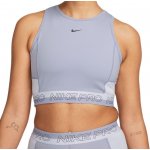 Nike Pro Dri Fit Cropped Training Tank indigo haze oxygen purple gridiron – Zboží Mobilmania