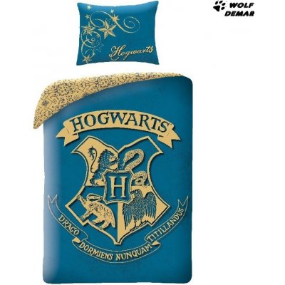 Halantex Harry Potter Hogwarts Logo HP-8089BL 140x200 70x90 – Zbozi.Blesk.cz