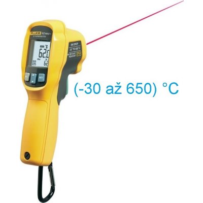 FLUKE-62 MAX PLUS, -30 až +650 °C, optika 12:1, krytí IP54 – Zbozi.Blesk.cz