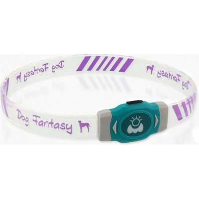 Dog Fantasy Obojek LED Svítící nabíjecí – Zboží Mobilmania