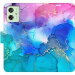 iSaprio Flip BluePink Paint pro Motorola Moto G54 5G / G54 5G Power Edition blupinpai-FLP2-MoG54 – Zboží Živě