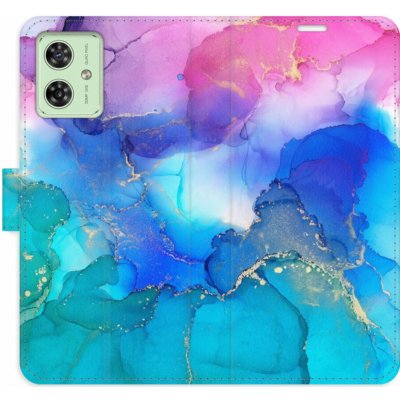 iSaprio Flip BluePink Paint pro Motorola Moto G54 5G / G54 5G Power Edition blupinpai-FLP2-MoG54 – Zboží Živě