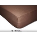 FIT bavlna prostěradlo Jersey 140g/m2 HNĚDÉ 60x120 – Hledejceny.cz