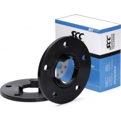 Rozšiřovací podložky SCC 10mm 5/130 - 71,6 mm, 12424W elox černé – Hledejceny.cz