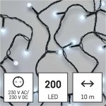 Emos D5GC03 LED vánoční cherry řetěz kuličky 10 m vnitřní studená bílá – Hledejceny.cz