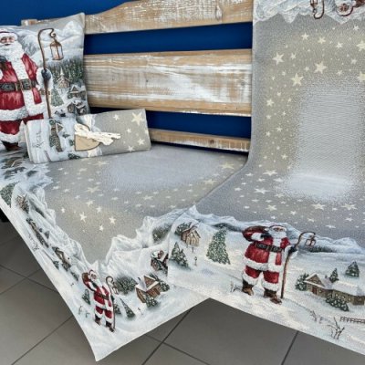 Tegatex Gobelínový ubrus Vánoční Santa Claus 100x100 cm – Zboží Mobilmania