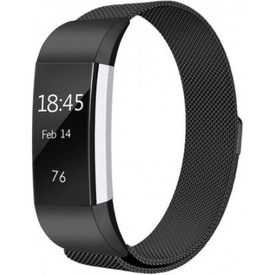 BStrap Milanese Small řemínek na Fitbit Charge 2, black SFI001C05 – Zboží Mobilmania