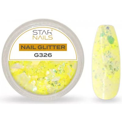 Glitter prášek na nehty Magic Snow MF01 bílý holografický – Hledejceny.cz