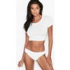 VICTORIA'S SECRET Dámské klasické kalhotky Stretch Cotton String Bikini Panty Bílá