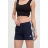 Dámské šortky adidas kraťasy dámské s aplikací high waist HM9289 tmavomodrá