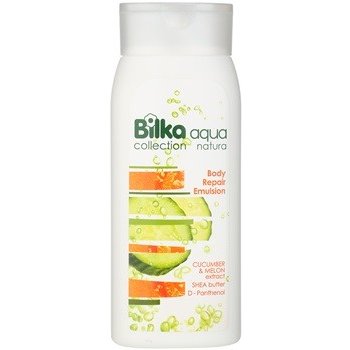 Bilka Aqua Natura regenerační tělová emulze s hydratačním účinkem (Cucumber & Melon Extract, Shea Butter, D - Panthenol) 200 ml