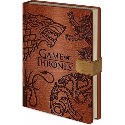 CurePink poznámkový blok A5 Game of Thrones/Hra o Trůny: Sigils [SR72419]