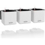 Lechuza Green Wall Color bílá 3 květináče cube color 14 na zeď – HobbyKompas.cz