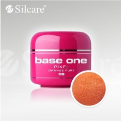 Silcare Base One Pixel UV gel 08 Orange Fury 5 g
