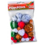 Folia Bringmann Pompony vánoční mix 30 ks – Sleviste.cz