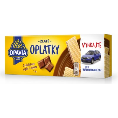 Opavia Zlaté Oplatky čokoládové 146 g – Zboží Mobilmania