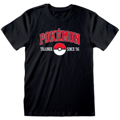CurePink pánské tričko Pokémon Since 96 černá